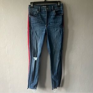 Express High Rise Distressed Ankle Jeggings Size 4